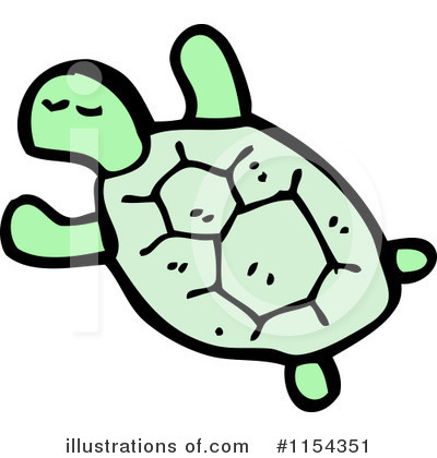 Royalty-Free (RF) Turtle Clipart Illustration by lineartestpilot - Stock Sample #1154351