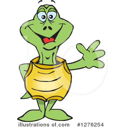 Royalty-Free (RF) Turtle Clipart Illustration by Dennis Holmes Designs - Stock Sample #1276254