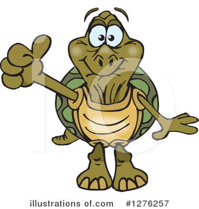 Turtle Clipart #1276257 by Dennis Holmes Designs