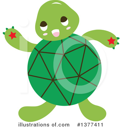 Royalty-Free (RF) Turtle Clipart Illustration by Cherie Reve - Stock Sample #1377411