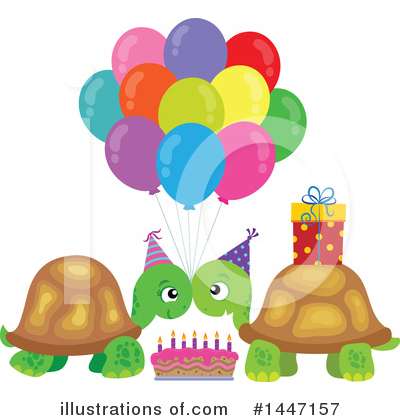 Royalty-Free (RF) Turtle Clipart Illustration by visekart - Stock Sample #1447157