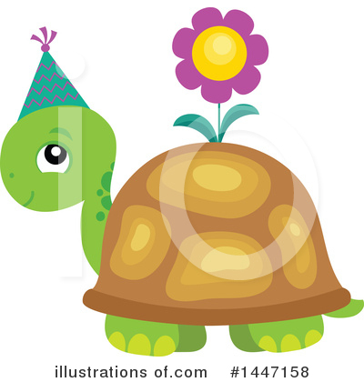 Royalty-Free (RF) Turtle Clipart Illustration by visekart - Stock Sample #1447158