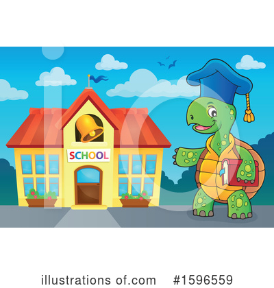 Royalty-Free (RF) Turtle Clipart Illustration by visekart - Stock Sample #1596559