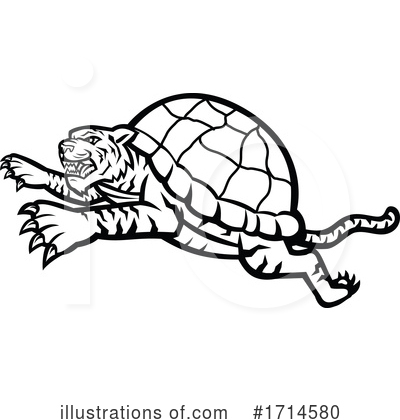 Royalty-Free (RF) Turtle Clipart Illustration by patrimonio - Stock Sample #1714580