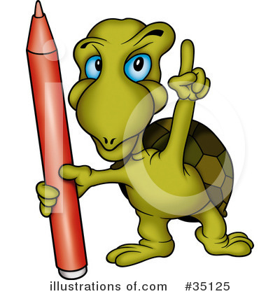 Royalty-Free (RF) Turtle Clipart Illustration by dero - Stock Sample #35125