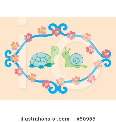 Royalty-Free (RF) Turtle Clipart Illustration by Cherie Reve - Stock Sample #50955