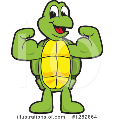 Royalty-Free (RF) Turtle Mascot Clipart Illustration by Mascot Junction - Stock Sample #1282864