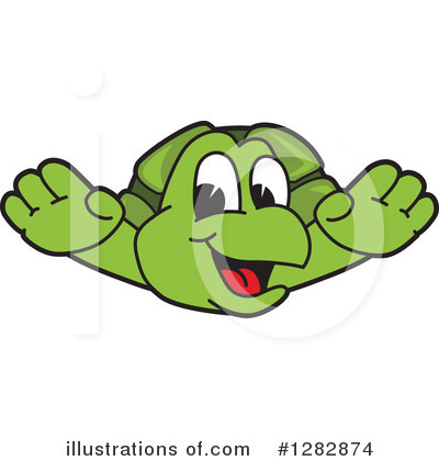 Turtle Mascot Clipart #1282874 by Mascot Junction