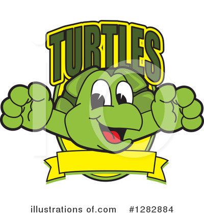 Turtle Mascot Clipart #1282884 by Mascot Junction
