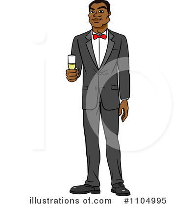 Royalty-Free (RF) Tuxedo Clipart Illustration by Cartoon Solutions - Stock Sample #1104995