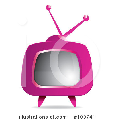 Royalty-Free (RF) Tv Clipart Illustration by MilsiArt - Stock Sample #100741