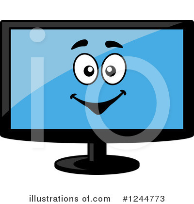 Computer Monitor Clipart #1244773 by Vector Tradition SM