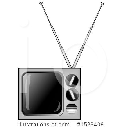Royalty-Free (RF) Tv Clipart Illustration by djart - Stock Sample #1529409