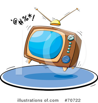 Royalty-Free (RF) Tv Clipart Illustration by jtoons - Stock Sample #70722