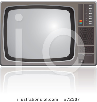 Royalty-Free (RF) Tv Clipart Illustration by cidepix - Stock Sample #72367
