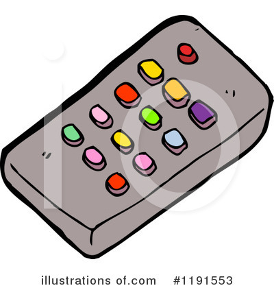 Royalty-Free (RF) Tv Remote Clipart Illustration by lineartestpilot - Stock Sample #1191553
