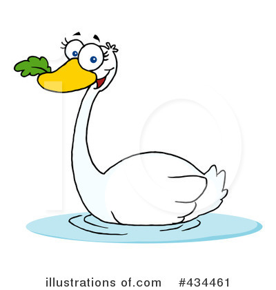 Swan Clipart #434461 by Hit Toon