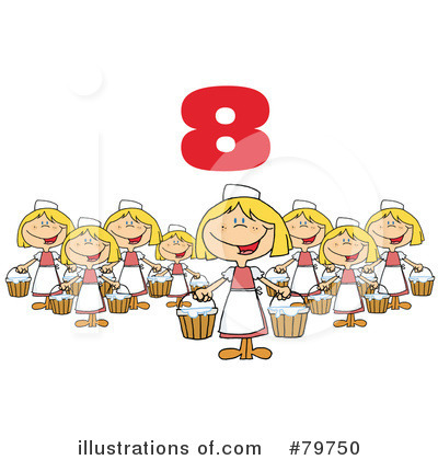 Milk Maid Clipart #79750 by Hit Toon