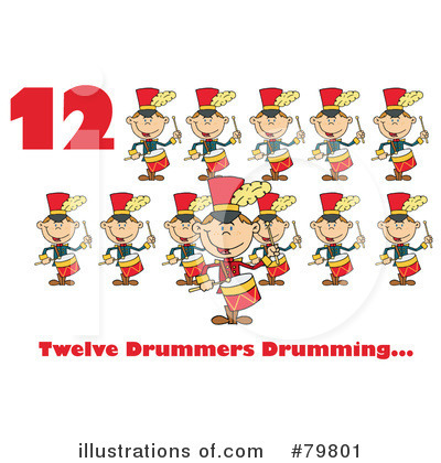 Royalty-Free (RF) Twelve Days Of Christmas Clipart Illustration by Hit Toon - Stock Sample #79801