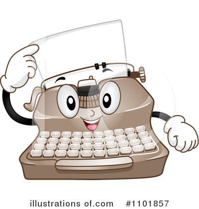 Typewriter Clipart #1101857 by BNP Design Studio