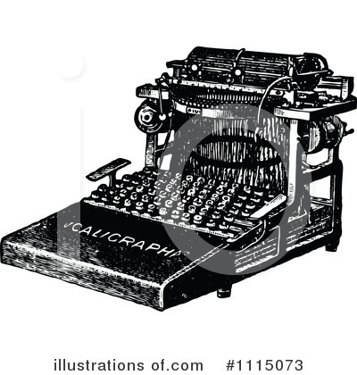Typewriter Clipart #1115073 by Prawny Vintage