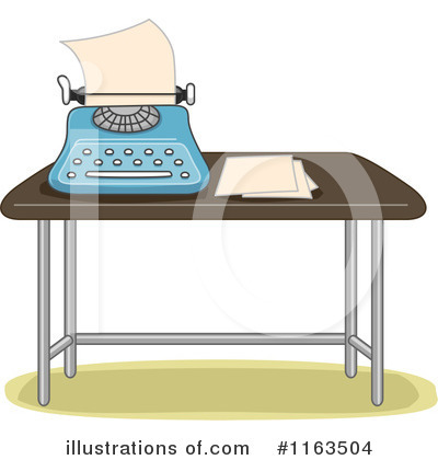 Typewriter Clipart #1163504 by BNP Design Studio