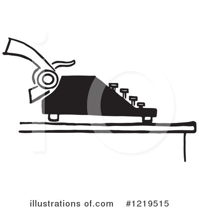 Typewriter Clipart #1219515 by Picsburg
