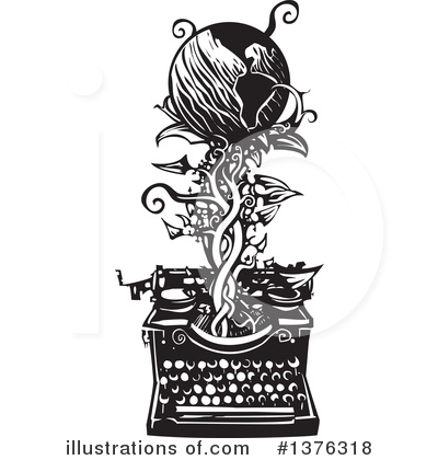 Royalty-Free (RF) Typewriter Clipart Illustration by xunantunich - Stock Sample #1376318