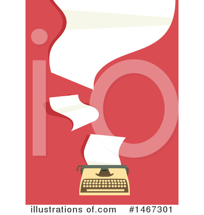 Typewriter Clipart #1467301 by BNP Design Studio
