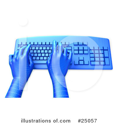 Royalty-Free (RF) Typing Clipart Illustration by Tonis Pan - Stock Sample #25057