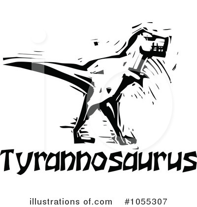 Royalty-Free (RF) Tyrannosaurus Clipart Illustration by xunantunich - Stock Sample #1055307