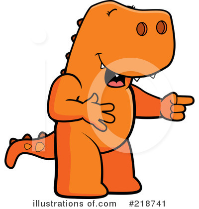 Royalty-Free (RF) Tyrannosaurus Clipart Illustration by Cory Thoman - Stock Sample #218741
