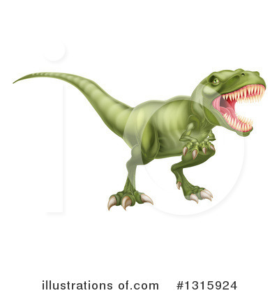 Tyrannosaurus Clipart #1315924 by AtStockIllustration