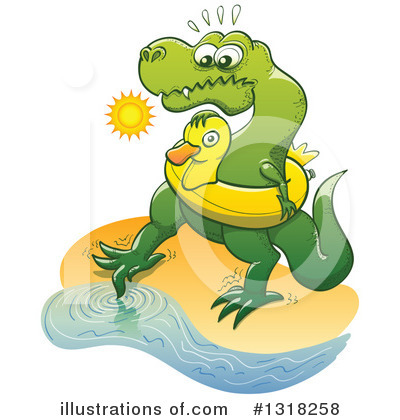 Royalty-Free (RF) Tyrannosaurus Rex Clipart Illustration by Zooco - Stock Sample #1318258