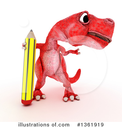 Royalty-Free (RF) Tyrannosaurus Rex Clipart Illustration by KJ Pargeter - Stock Sample #1361919