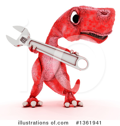 Royalty-Free (RF) Tyrannosaurus Rex Clipart Illustration by KJ Pargeter - Stock Sample #1361941