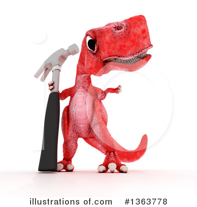 Royalty-Free (RF) Tyrannosaurus Rex Clipart Illustration by KJ Pargeter - Stock Sample #1363778