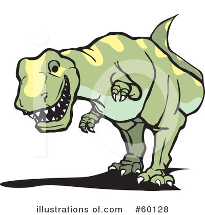 Royalty-Free (RF) Tyrannosaurus Rex Clipart Illustration by xunantunich - Stock Sample #60128