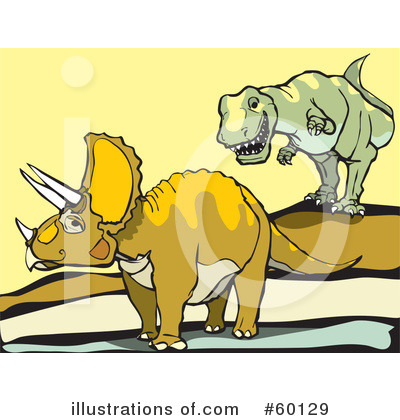 Royalty-Free (RF) Tyrannosaurus Rex Clipart Illustration by xunantunich - Stock Sample #60129