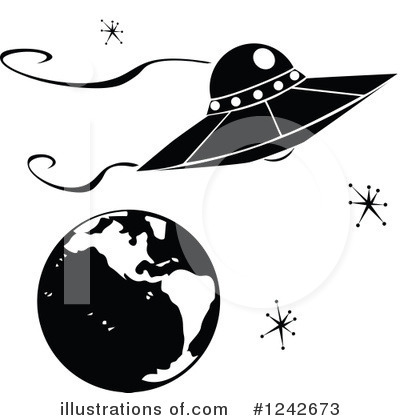 Royalty-Free (RF) Ufo Clipart Illustration by xunantunich - Stock Sample #1242673