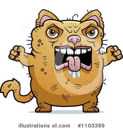 Ugly Cat Clipart #1103389 by Cory Thoman