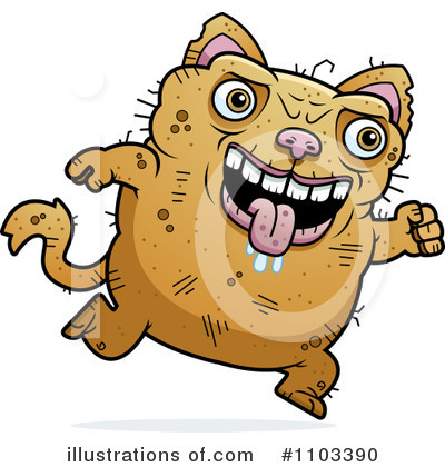 Royalty-Free (RF) Ugly Cat Clipart Illustration by Cory Thoman - Stock Sample #1103390