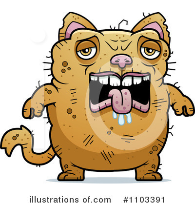 Royalty-Free (RF) Ugly Cat Clipart Illustration by Cory Thoman - Stock Sample #1103391