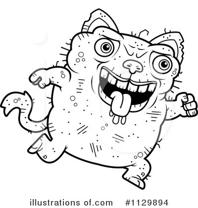 Ugly Cat Clipart #1129894 by Cory Thoman
