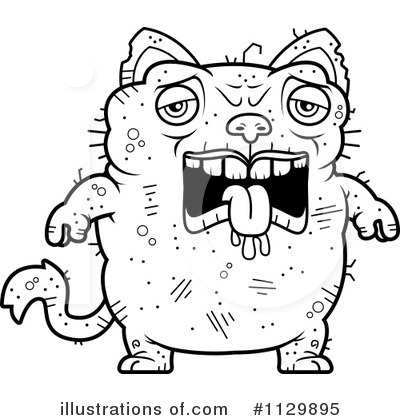 Royalty-Free (RF) Ugly Cat Clipart Illustration by Cory Thoman - Stock Sample #1129895