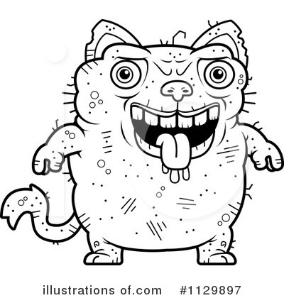 Royalty-Free (RF) Ugly Cat Clipart Illustration by Cory Thoman - Stock Sample #1129897
