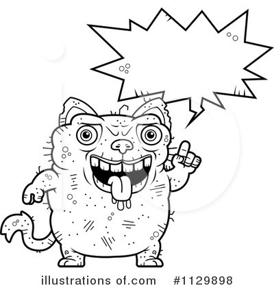 Royalty-Free (RF) Ugly Cat Clipart Illustration by Cory Thoman - Stock Sample #1129898