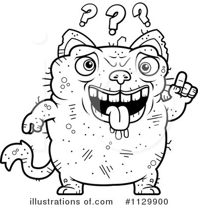 Royalty-Free (RF) Ugly Cat Clipart Illustration by Cory Thoman - Stock Sample #1129900
