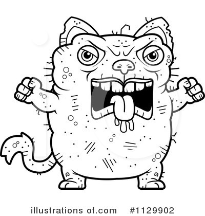 Ugly Cat Clipart #1129902 by Cory Thoman