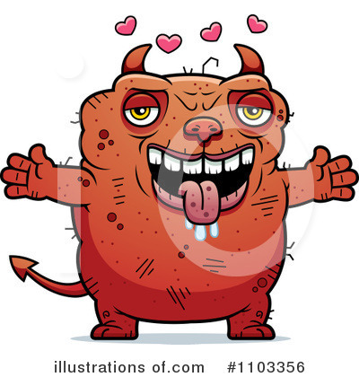 Royalty-Free (RF) Ugly Devil Clipart Illustration by Cory Thoman - Stock Sample #1103356